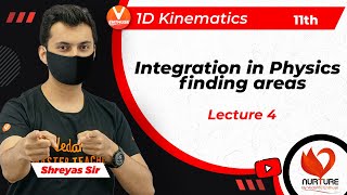 1D Kinematics JEE L4  Integration in Physics Finding Areas  Class 11 Physics  JEE 2023  Nurture [upl. by Htezzil989]