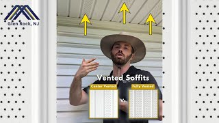 CenterVented vs Fully Vented Soffits Whats the Difference [upl. by Anayd]