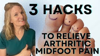 Podiatrist shares 3 hacks to relieve top of the foot arthritic pain [upl. by Ahdar59]