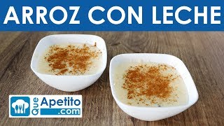 Receta de arroz con leche fácil y casera  QueApetito [upl. by Joye]