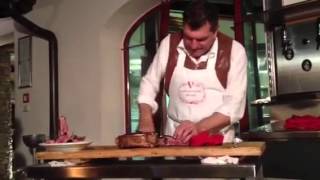 Dinner at Macelleria Cecchini with Dario Cecchini quotthe Butcher of Panzanoquot [upl. by Recha]