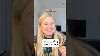 How to sing low notes ✨ lownote howtosing vocalcoach singinglessons voicelessons voicecoach [upl. by Kern]