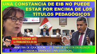 😱ATENCIÓN👉UNA CONSTANCIA DE EIB NO PUEDE ESTAR POR ENCIMA DE LOS TÍTULOS PEDAGÓGICOS [upl. by Aramois]