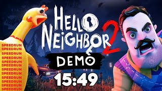 HELLO NEIGHBOR 2 DEMO SPEEDRUN shorts [upl. by Kilby]