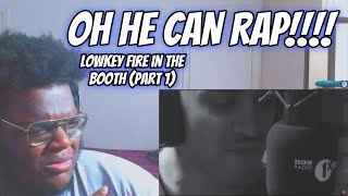 He Can RAP Lowkey Fire in the Booth Part 1 REACTION [upl. by Rafter]