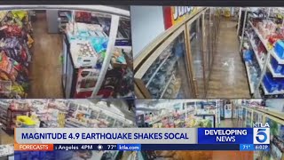 Magnitude 49 earthquake shakes Southern California [upl. by Bethena631]