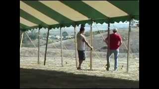 Installation of Ohenry 60x90 pole tent [upl. by Lucas420]