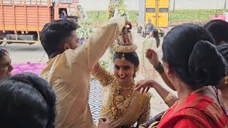 Madhu gowda marriage Unseen Video  Madhu gowda with Nikhil Marriage [upl. by Willie]