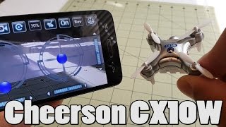 Cheerson CX10W Review from Banggood [upl. by Emolas]