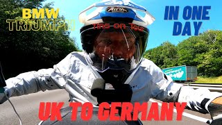 UK To Germany In A Day BMW R1200GS And Triumph TIGER 800 [upl. by Rellek50]