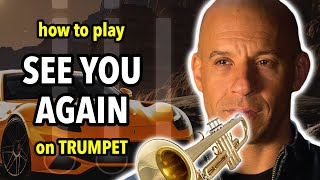 How to play See You Again on Trumpet  Brassified [upl. by Lucretia]