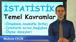 1 İstatistik Temel Kavramlar  Anakütle Örneklem Değişken Ölçekler  İSTATİSTİK  XDERS [upl. by Olli]