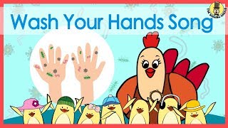 Wash Your Hands Song  Music for Kids  The Singing Walrus [upl. by Ailedua]