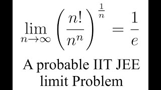 A probable IIT JEE limit Problem of Reimann Sum [upl. by Leonore]