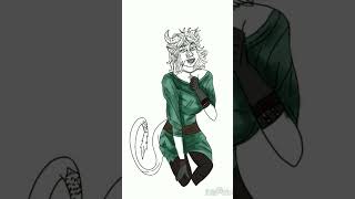 tiefling oc baldursgate3 tiefling karlach gaming dandd fantasyoc art ibispaintspeedpaint [upl. by Akirret]