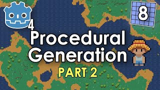 Godot 4 TileMap Tutorial Ep 8  Procedural Generation with Terrains [upl. by Sheeb]