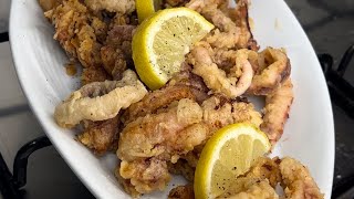 Calamari fritti 😋🇮🇹 italianfoodlover spaghettipasta italianfood cooking spaghetti [upl. by Dimond]