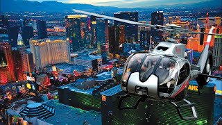 Las Vegas Strip Night Flight by Helicopter [upl. by Faria]