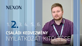 NEXON TUDÁSTÁR 2023 2 rész A családi kedvezmény nyilatkozat [upl. by Eeltrebor]