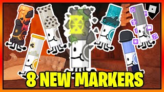 How to get the 8 NEW MARKERS  BADGES in FIND THE MARKERS  Roblox [upl. by Arika638]