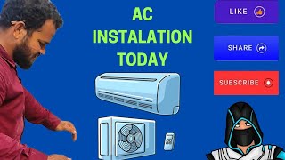 6ac insatalaion today airconditioning hardworkacwork acmakanic shortesviodescondent viodes [upl. by Aicilat387]