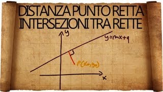 Distanza Punto Retta e Intersezione tra Rette [upl. by Fraase]