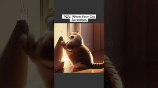 Cat scratches cat ai memes [upl. by Gnad]