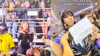 Mimiyuuuh gets birthday greeting from Blackpinks Lisa [upl. by Eninotna525]