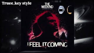 The Weeknd  I Feel It Coming feat Daft Punk trueekey style [upl. by Yelats]