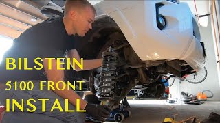 4Runner Bilstein 5100 Front Shock Install [upl. by Ailic]