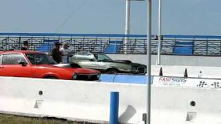 1972 460 Ford Torino VS 1970 351C Maverick 11 Second Drag Race [upl. by Eriha]