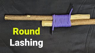 【Round Lashing】可用來延伸圓柱長度的繩結 [upl. by Gottfried178]