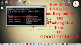 How to Fix DNS server not Responding or Resolving host Error on Google Chrome [upl. by Odlanir700]