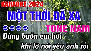 Một Thời Đã Xa Karaoke Tone Nam  Am  Nhạc Sống Rumba  Đăng Khôi [upl. by Aineles]