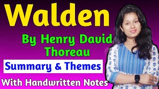 Walden by Henry David Thoreau  Walden Thoreau  Walden by Henry David Thoreau Summary in Hindi [upl. by Valerye429]