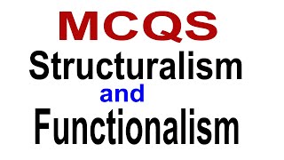 MCQS Structuralism and Functionalism  School of Thoughts in Psychology  PPSC Mcqs UrduHindi [upl. by Hoopen494]