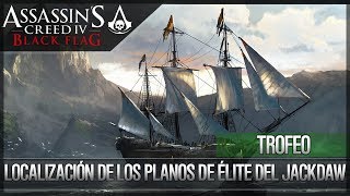 Assassins Creed 4 Black Flag  Guía Trofeo  Localización Todos los Planos de Mejora Élite Jackdaw [upl. by Narot]