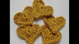 How To Crochet An Easy Heart [upl. by Nnylatsirk]