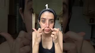 3 Face yoga exercises for Nose Shaping [upl. by Ellednahc]