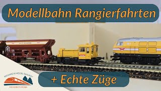 Modellbahn H0 amp Reale Bauzüge  Wiebe Rangierbetrieb [upl. by Marquis410]