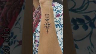 Moon with sun tattoo [upl. by Ayekram]