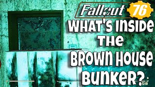 Fallout 76 Whats Inside The Hidden Bunker At The Brown House [upl. by Shanta]