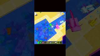 Axolotl vs Drowned Minecraft 121 minecraft minecraftbuilding minecraftmemes [upl. by Eiramanitsirhc]