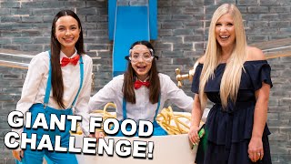 Giant Food Challenge with Brianna  Merrell Twins [upl. by Sosna]