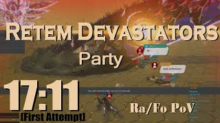 PSO2NGS 4P First Attempt Retem Devastators  Purple  1711 PoV RaFo [upl. by Debo]