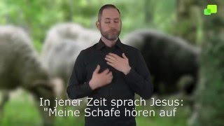 Evangelien in Gebärdensprache 4 Sonntag in der Osterzeit Lesejahr C Joh 10 2730 [upl. by Jared]