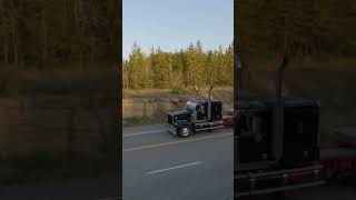 Awesome Black Western Star with Jake Brake shorts truckspotter [upl. by Lady]