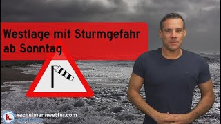 Wilde Westwetterlage mit Sturmgefahr nach kurzem Hochdruckeinfluss [upl. by Leuqer]