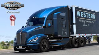 ATS  Kenworth T680 NG across Texas  Slav Jerry Paccar MX13 Stock Sound  Project Next Gen [upl. by Eardnaed]