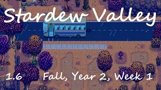 Stardew Valley 16  Fall Year 2 Week 1  Vanilla Longplay No Commentary No Mods [upl. by Ahsinnod647]